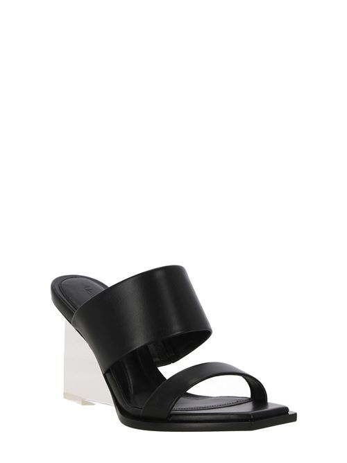 75mm platform leather mules Alexander McQueen | 746243WIDQ01000